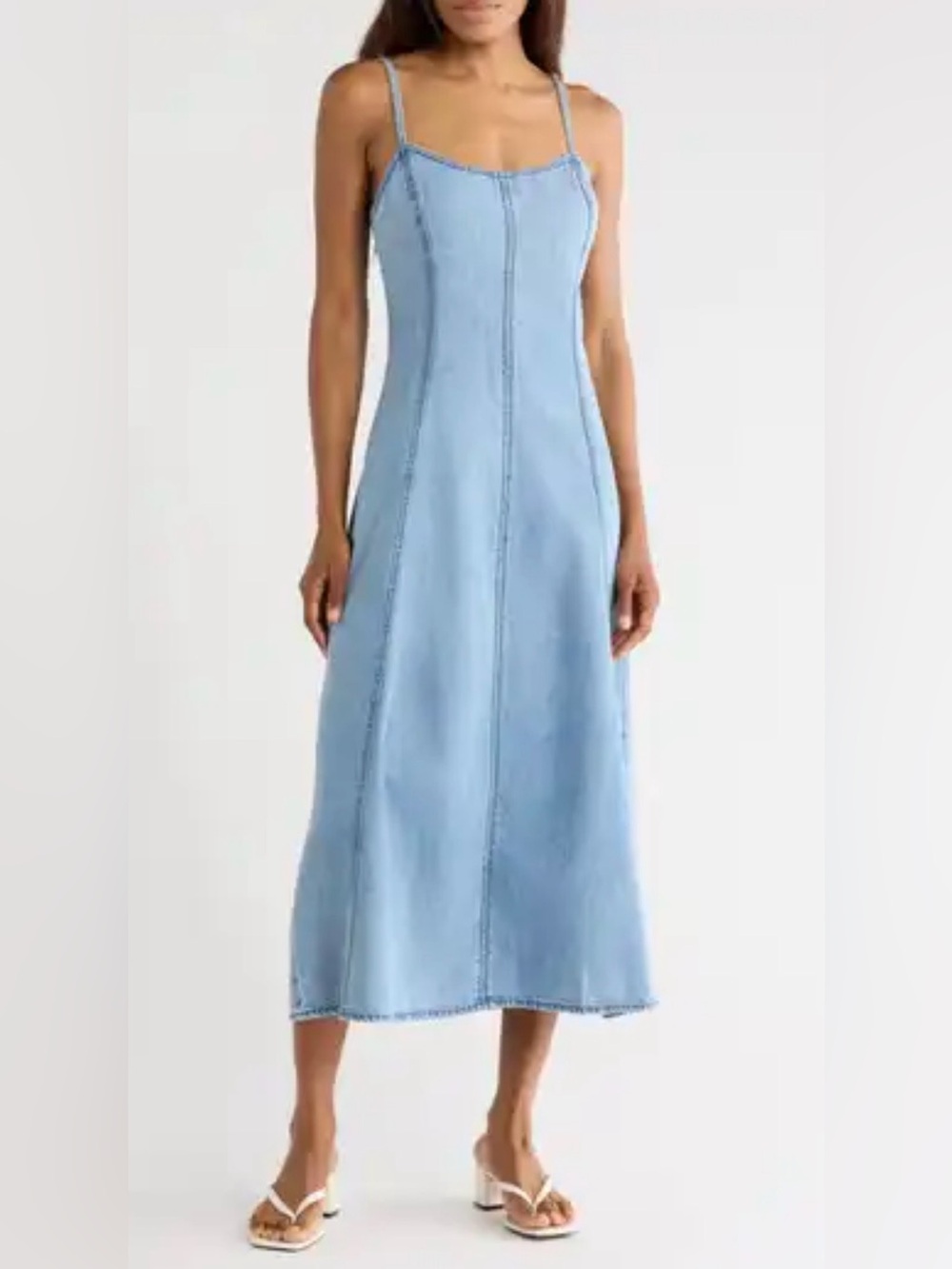 rag & bone Martyna Denim Midi Slip Jean Dress